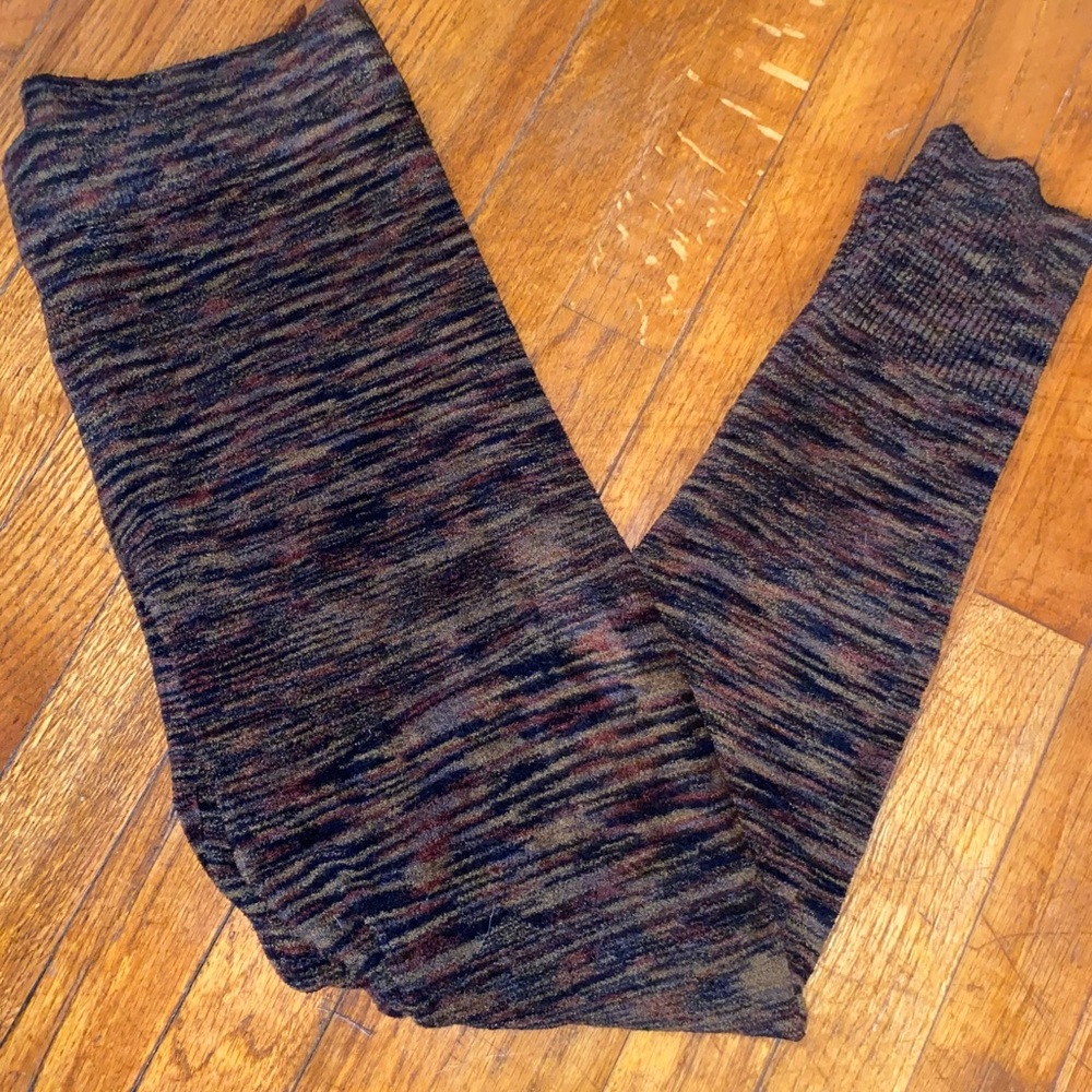 Free People Black and Brown Patterned Leggings - Picture 5 of 5